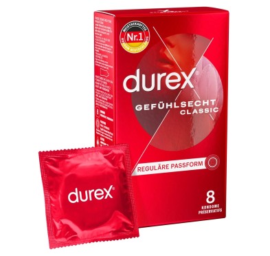 Durex - Prezerwatywy Lateksowe Zbiorniczek 8szt